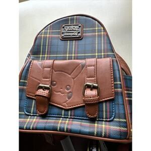 Pokemon Pikachu Plaid Loungefly Backpack